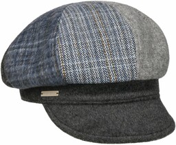 Czapka Kaszkiet Lanvesta Patchwork by Seeberger, antracytowy, One