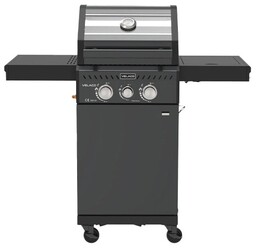 Grill gazowy ZEUS-A kolor czarny ruszt żeliwny moc