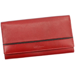 Albatross damski portfel skóra naturalna podłużna klasyczna portmonetka