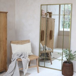 Duże Lustro Ze Szprosami Chic Antique B