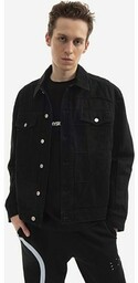 MCQ kurtka jeansowa Muscle męska kolor czarny przejściowa