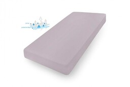 Babymatex Prześcieradło nieprzemakalne 70x140 42 szare jersey
