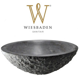 Umywalka nablatowa z kamienia młotkowanego B-STONE 42 cm