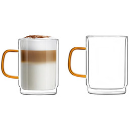 Viallidesign Zestaw 2 filiżanek z podwójnymi ściankami (350