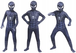 Strój Spider-Man Czarny Spiderman Pająk 100-110 cm