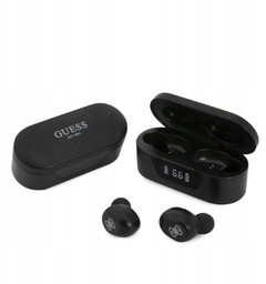 Guess słuchawki Bluetooth Tws stacja dokująca czarny