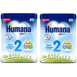 Humana 2 Hmo Mleko Następne 6m+ 2x750g 2PAK