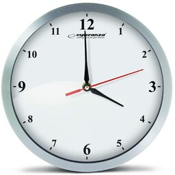 Esperanza zegar ścienny Detroit biały, aluminium, 30 x