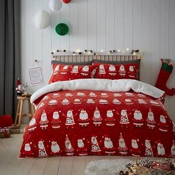 Bedlam Świąteczna poszewka na kołdrę z polaru misia