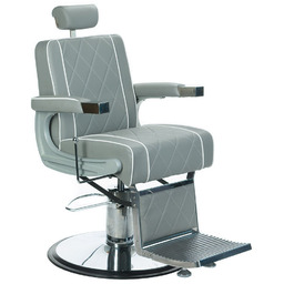 Fotel Barberski Odys Bh-31825M Jasny Szary