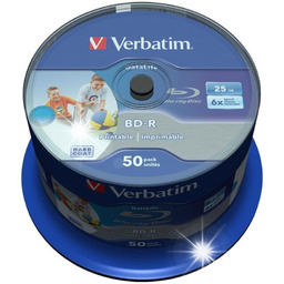 Płyty Blu-Ray Verbatim BD-R SL Printable 25GB Cake