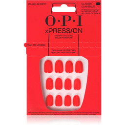 OPI xPRESS/ON, zestaw sztucznych paznokci, koralowy czerwony