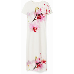 Sukienka midi z motywem orchidei M. Christian Lacroix