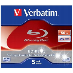 Płyty Blu-Ray Verbatim BD-RE DL SERL 50GB (5