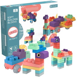 SOFT blocks - miękkie klocki konstrukcyjne 50 elementów