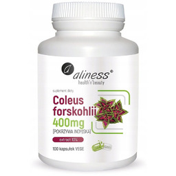 Coleus forskohlii 10% 400mg pokrzywa indyjska suplement diety