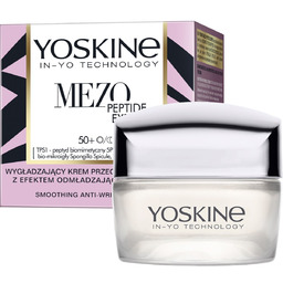 Yoskine, Mezo Peptide Expert, Wygładzający krem przeciwzmarszczkowy 50+,
