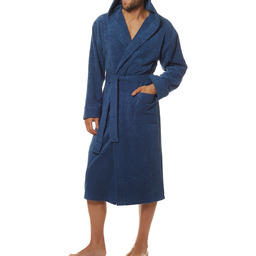 Szlafrok męski frotte L&L 2104 navy