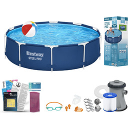 Basen Bestway 305x76 Ogrodowy Stelażowy 56679 11w1