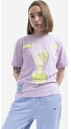 MCQ t-shirt bawełniany kolor fioletowy 624665RSJ756004-PURPLE