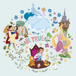 Plakat Disney - Księżniczki (plakat na płótnie)
