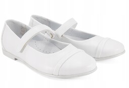 Kornecki 6492 Balerinki Dziewczęce Komunijne białe