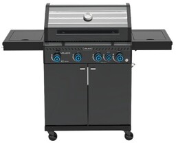 Grill gazowy ZEUS-C kolor czarny ruszt żeliwny moc
