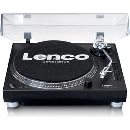 Lenco L-3809BK - gramofon z napędem bezpośrednim -
