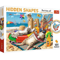 TREFL Puzzle Hidden Shapes Kocie wakacje 10674 (1011