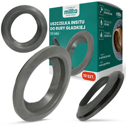 10x Uszczelka Insitu Rury Gładkiej 110 mm Wkładka