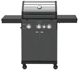 Grill gazowy ZEUS-B kolor czarny ruszt żeliwny moc