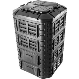 Kompostownik ogrodowy Nybro 1120L, czarny