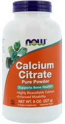 Cytrynian Wapnia, NOW Foods, 227 g