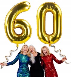 Zestaw Na 60 Urodziny Balony 60Tka Dekoracja Balon