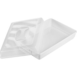 Pojemnik na ciasto zamykany 43x30 cm szary