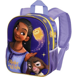 Zyczenie Star -Mały Plecak 3D, Liliowy, 26 x