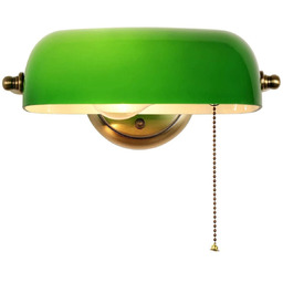 Kinkiet Abigali Bankierka E27 vintage zielony ABIGALI-BANKER-K-G-E27 -