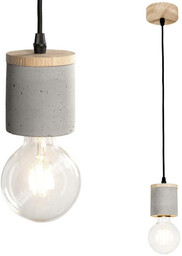 Britop Wisząca lampa CESAR 1899174 betonowa zwis szary