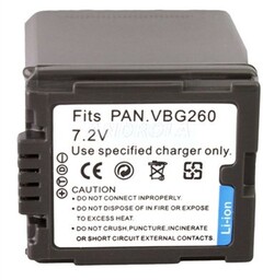 Bateria Panasonic VBG-260 PVGS80 PVGS83 2500mAh