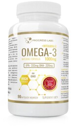 Omega 3 + Witamina E 1000mg No GMO