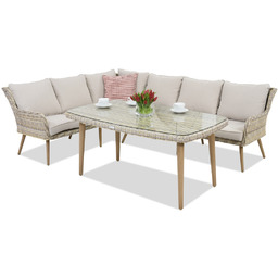 Meble ogrodowe Bilbao Comida 5 Garden Point piaskowy