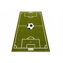 Dywan Pilly 100x200 cm Zielone Boisko Uefa Piłka