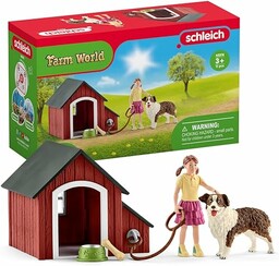schleich FARM WORLD Buda dla psa 42376 Zestaw