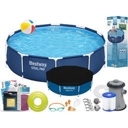 Basen Bestway 305x76 Ogrodowy Stelażowy 56677 13w1