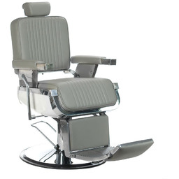 Fotel Barberski Lumber Bh-31823 Jasny Szary