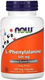 L-Phenylalanine - Fenyloalanina, Now Foods, 120 kapsułek