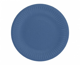 Talerzyki papierowe granatowe - 18 cm - 6