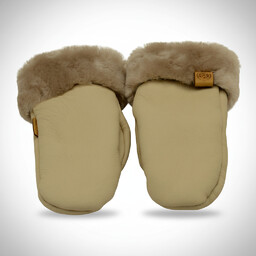 Ciepłe rękawiczki skórzane z jednym palcem owca