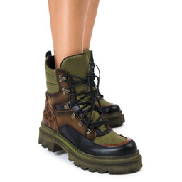 Maciejka Botki Damskie Zielony-38