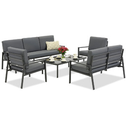 Zestaw mebli ogrodowych Vigo Coffee 7 antracyt Garden